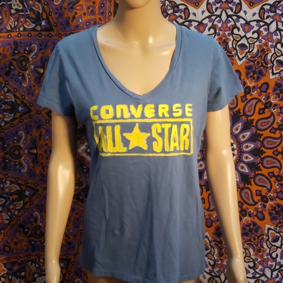 Converse Tops - Converse All Stars v-neck tee large